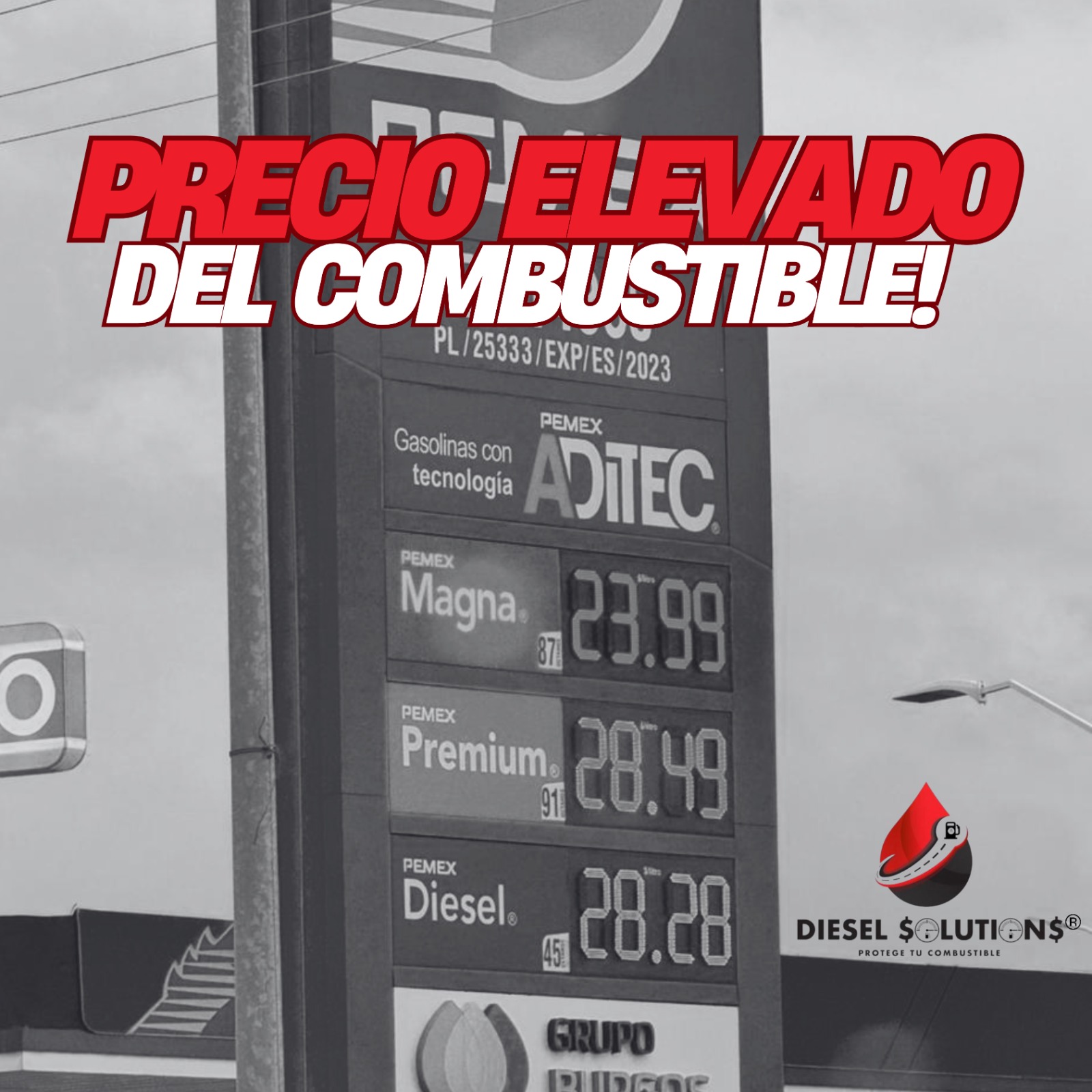 Combustible costoso